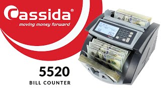 Cassida 5520 UV/MG - Money Counter with UV/MG/IR Counterfeit Detection w/ ValuCount