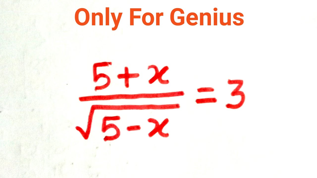 Olympiad Algebra Problem | 99% Students Fail | Math Olympiad 
