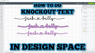 how to do a knockout in design space - cricut - new way