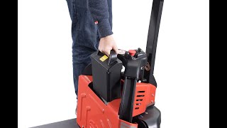 Electric Pedestrian pallet truck handle fixing (operation video) new version EPT12 EZ-EP