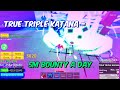 I Bounty Hunted With True Triple Katana And It Was INSANE! (Blox Fruits)