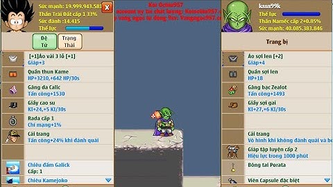 Ngọc Rồng Online : mở skill 4 đệ ra biến hình