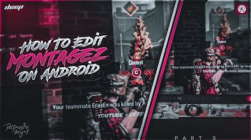 How To Edit Pubgm Montages Like Solo Rush On Android | Using KineMaster | By Deepanshu Designs!