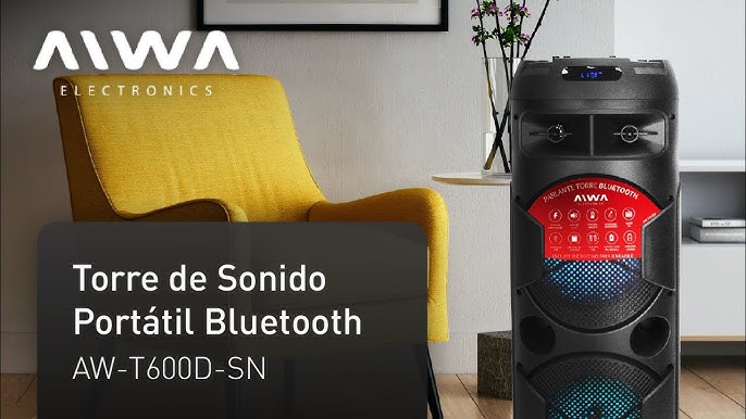 AIWA PARLANTE TORRE AW-T451D-SN 2C6.5 BLUETOOTH PMPO 4500W