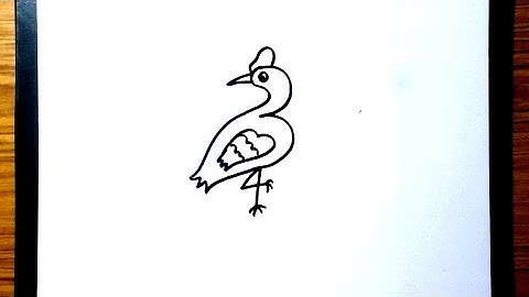 How to draw Flamingo drawing from Number 3 | Easy flamingo drawing | Number drawing