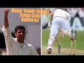 10 waqar younis crazy deliveries that flying  uprooted stumps  toe crusher waqar younis