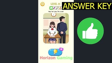 DOP Brain Delete Puzzle LEVEL 51 Help her pass the exam - Gameplay Walkthrough Android IOS