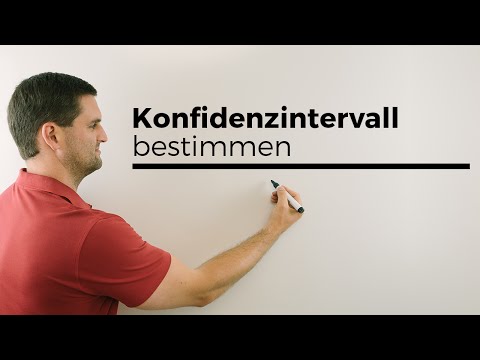 Video: So Berechnen Sie Das Konfidenzintervall