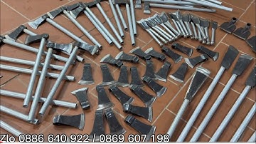 Rìu bổ củi, chặt rễ cây, nhíp đặc bền bỉ, lò rèn thủ công các dụng cụ đồ nhíp .