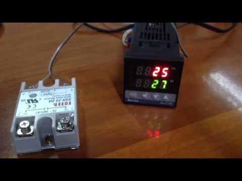 Temperature Controller PID BERME Rex – C 100 + K thermocouple + 25A SSR