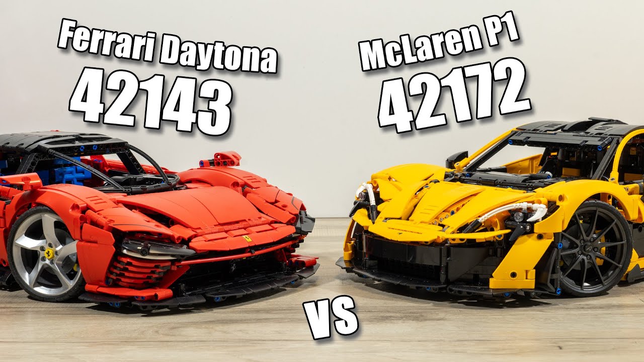 LEGO McLaren P1 vs LEGO Ferrari Daytona SP3 | LEGO 42172 vs 42143