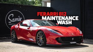 Ferarri 812 gets a Maintenance Wash by Sams Detailing UK 3,232 views 10 months ago 14 minutes, 38 seconds