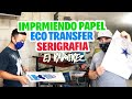 COMO IMPRIMIR PAPEL ECO TRANSFER EN SERIGRAFIA // Ej Ramirez