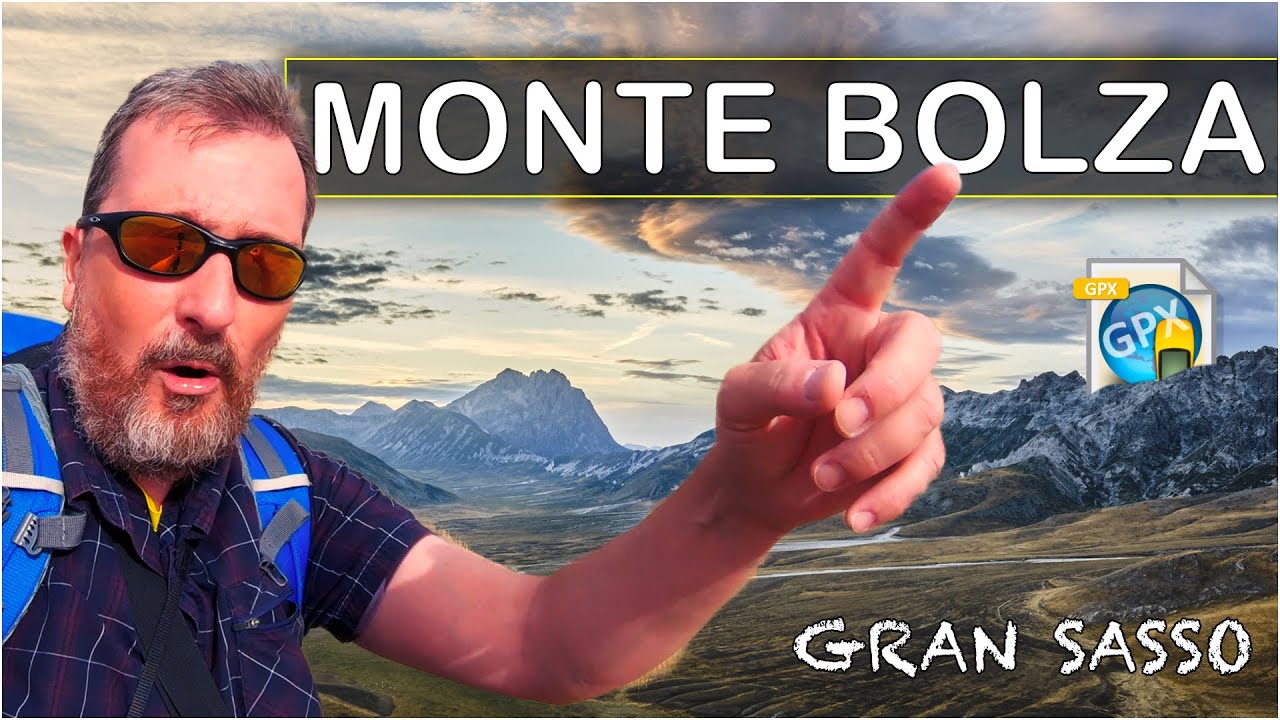 GRAN SASSO salgo sulla cima di Monte Bolza 1927m con tramonto epico su Campo Imperatore  Traccia GPX