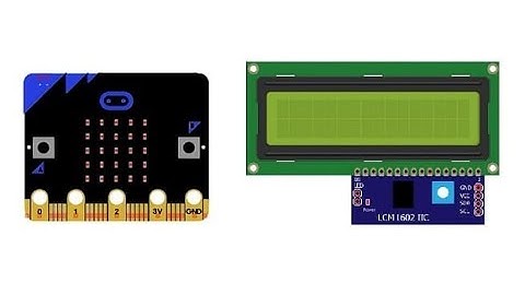 Use of the LCD I2C 1602 display by the Micro:bit board