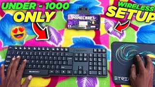 MINECRAFT PE WITH KEYBOARD AND MOUSE IN MOBILE | FRIST TIME EXPERIENCE