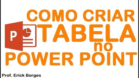 Como fazer tabela no Power Point (slide).