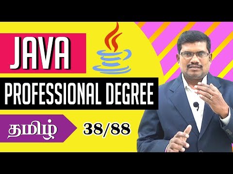 #38 Professional Degree in Core Java in Tamil