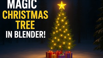Create a Magical Christmas Tree Scene in Blender | Beginner-Friendly Tutorial