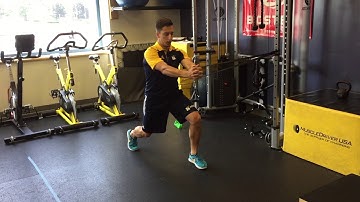 Split Stance Banded Rotation