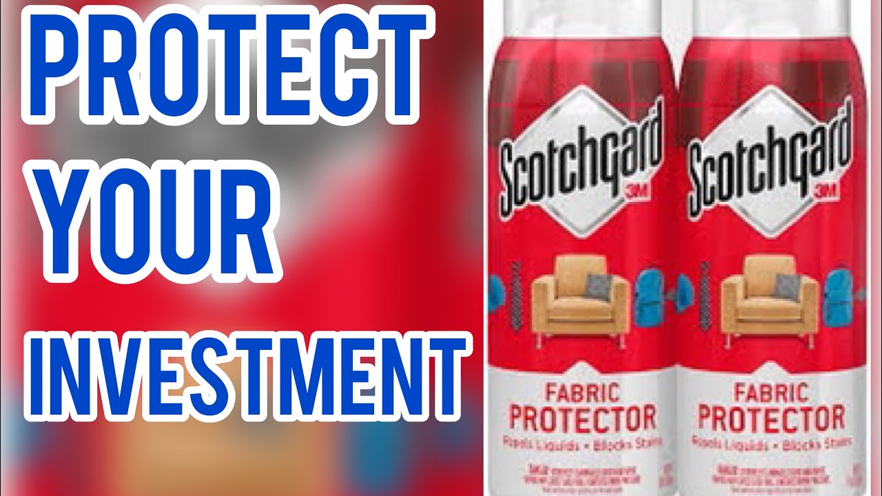 HOW TO APPLY SCOTCHGAURD FABRIC & UPHOLSTERY PROTECTOR, FURNITURE  PROTECTOR