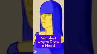 Drawing Heads in 20'' - 19 - Digital Drawing Time lapse #shorts #drawingtimelapse