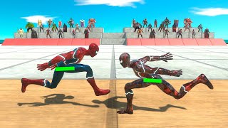 1 vs 1 Superheroes vs Zombie Itself - Animal Revolt Battle Simulator