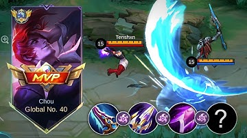 IORI CHOU NEW WINSTREAK BUILD PERFECT TO COUNTER SUSTAIN META HEROES IN SOLO RANK (must try)