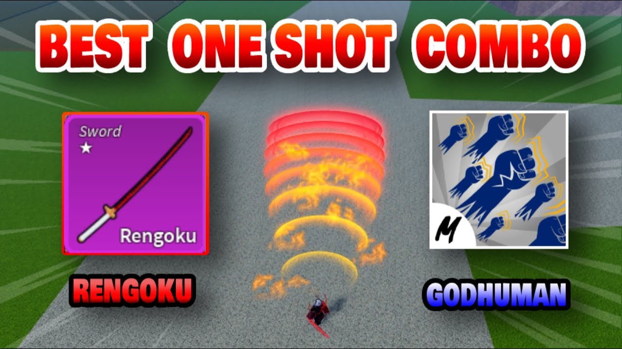 Best Rengoku One Shot Combo』Bounty Hunt l Roblox, Blox fruits update 16, 25M