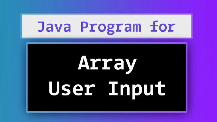 Java Program to Read User input ( Strings ) for an Array