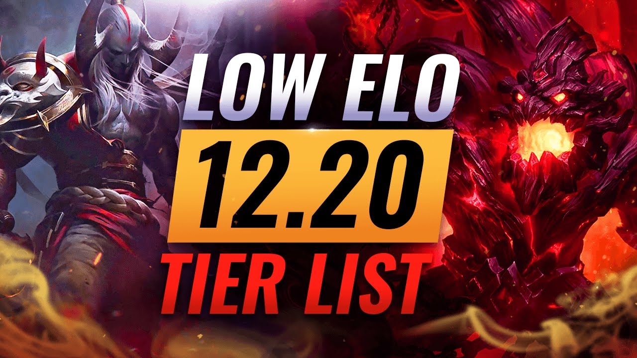 SoloQ Toplaners Tierlist Mid-Season 12 - High Elo AND Low Elo Tier Lists -  In-Depth META Breakdown 