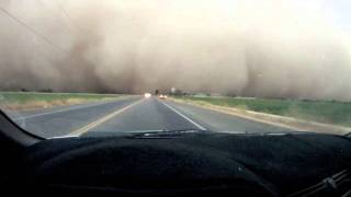 Driving into the AZ Haboob High speed - GoPro