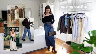 what I'm wearing this spring! transition weather outfits
