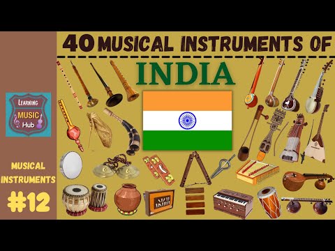 40 MUSICAL INSTRUMENTS OF INDIA | LESSON #12 | LEARNING MUSIC HUB | MUSICAL