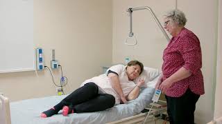 Able to Assist (A) Skills: Assist a patient from lying to sitting on the side of the bed