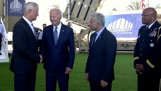 US President Joe Biden visits Israel's missile defence system at Ben Gurion Airport | AFP