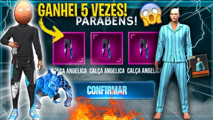 Conta de Free Fire com Calça Angelical Itens Raros, Item p/ Esporte e  Outdoor Calça Angelical Nunca Usado 51392382