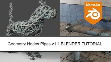 Blender Geometry Node Pipes and Bounce Spline