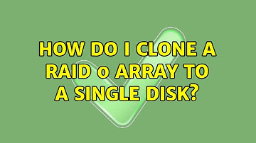 How do I clone a RAID 0 array to a single disk? (2 Solutions!!)