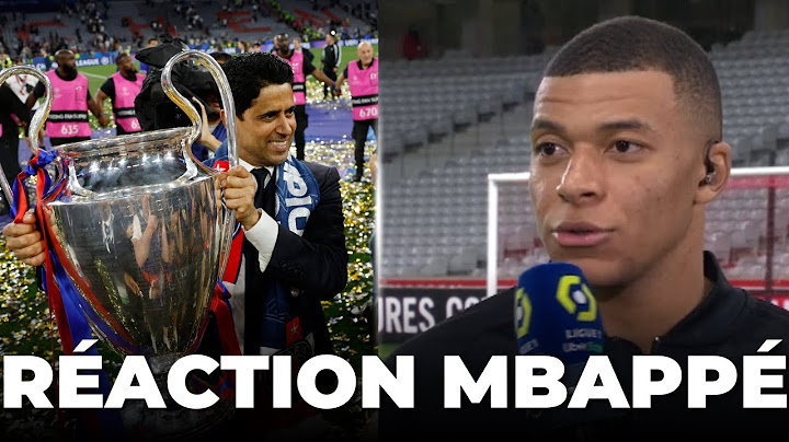La réaction de Kylian Mbappé après le sacre du PSG ( PSG 5-0 Inter Milan )