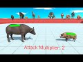1 vs 1 Tournament With Attack Multiplier 2 - Animal Revolt Battle Simulator