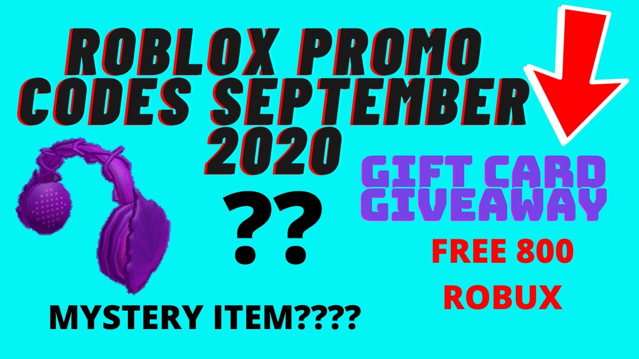 Working Roblox Promo Codes September 2020 800 Robux Giveaway Get Free Roblox Items Youtube - how to get free 800 robux