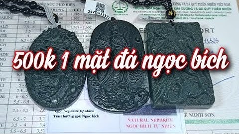 Mặt dây chuyền đá ngọc bích rất đẹp 😍 500k 1 mặt có giấy kiểm định và freeship toàn quốc