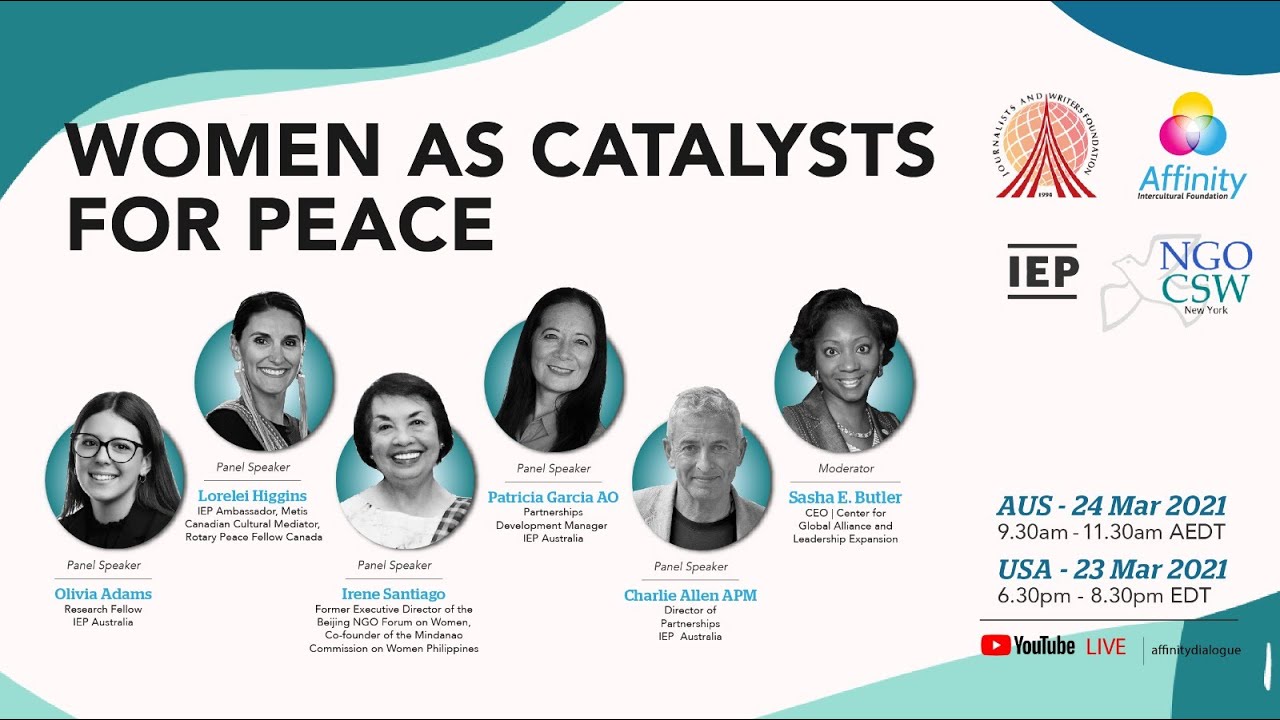 Women As Catalysts For Peace - YouTube