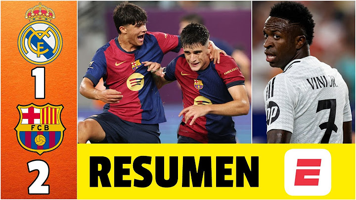 BARCELONA derrota 2-1 al REAL MADRID en EL CLÁSICO. DOBLETE de PAU VICTOR. VINICIUS jugó | Amistoso