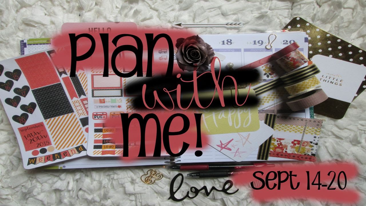 Plan with me #8 in my Erin Condren Life Planner - YouTube