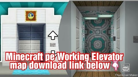 Minecraft pe realistic command block elevator