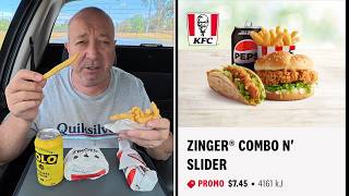 KFC $7.45 Zinger Combo & Slider 
