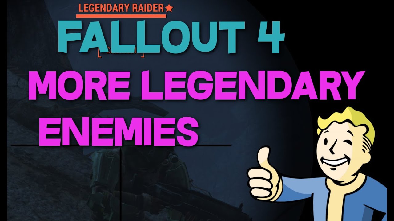 Fallout 4 How To Configure Legendary Enemy Spawn Rate Youtube
