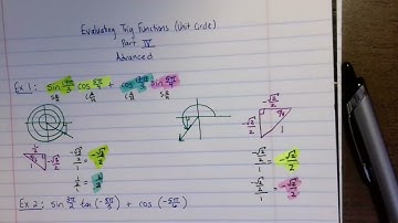 Evaluating Trig Functions (Unit Circle) Part 4